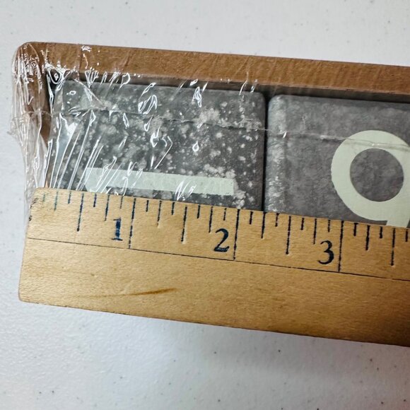 Perpetual Calendar With Month Date Display Block Numbers - Picture 7 of 9